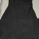 LILLUSORY Knitted Dresses Twisted Front Bodycon Dress with Back Slit (Small, Black)