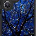 FUNMIKO Cute Phone Case for Samsung Galaxy S25 Ultra - Wireless Charging - Trendy Wildflower Design for Women Girls, Non-Slip Translucent Matte Hard Cover with Shockproof Corners - Dreamy Wishing Tree