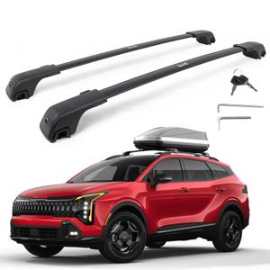 Snailfly 350 lbs Lockable Roof Rack Cross Bars Fit for Kia Sportage X-Pro X-line 2023-2026, Aluminum Crossbars Luggage Cargo Carrier, Rooftop Accessories for Bike Kayak Skis Surfboard Canoe