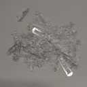 50 Pcs Plastic Locking Shelf Pins 6mm, 3/4 Clear Plastic Locking Shelf Support Peg Clips for 5.9-6mm Diameter Peg Hole & Slightly Larger Than 20-21mm Cabinet Shelves