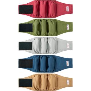 Male Dogs Diapers, Washable Reusable High Absorbing Boy Belly Bands Doggy Wraps Panties Doggie Puppy Pooping Potty Training Incontinence Marking Large(5 Pack)