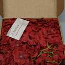 20 Pcs Dark Red Hydrangea Artificial Flowers Bulk, Faux Hydrangea Flowers Heads, Artificial Fake Silk Hydrangea Flowers with Stems, Red Flowers Artificial for Decoration Wedding Dcor