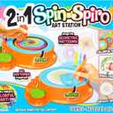 450195/DOM 2 in 1 Spin n Spiro Art Station, Standard, Multiple