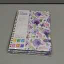 2 x2026 Planner, Weekly and Monthly Calendar Academic Planners, Jan 2026 - Dec 2026, Planning Agenda Notebook for Office School Supplies, Purple Petals