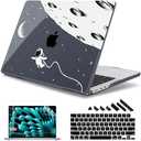 May Chen Case for MacBook Pro 14 inch, Models A2442 A2779 A2918 A2992 A3401 A3185 A3112 A3434, M1 M2 M3 M4 M5 Chip (2021-2025 Release), Plastic Hard Shell Case with Keyboard Cover, Astronaut Flight