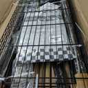 FUTASSI Black Clothing Rack with Dark Gray Cover, P1C Plus Rolling Closet with Wheels, Metal Garment Rack for Hanging Clothes, Clothing Storage Wardrobe, 46" W x 18.5" D x 80.7" H, Load 524 Pounds