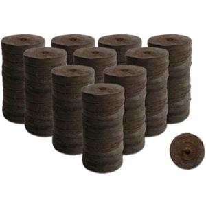 100 Count- Jiffy 30 MM Peat Soil Pellets Seeds Starting Plugs: Indoor Seed Starter- Start Planting Indoors for Transplanting to Garden or Planter Pot