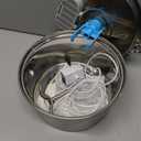 DOOOB Cat Water Fountain, 3.2L/108OZ Stainless Steel Pet Water Dispenser Automatic Metal Dog Drinking Fountains Water Bowl with 8 Filters & 8 Sponges and Ultra-Quiet Pump