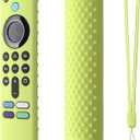 Silicone Cover Compatible with Fire TV Stick (3rd Gen) Remote Firestick Remote Cover for Firesticksticktv Silicone Protective Case Sleeve(Glow Green) 
