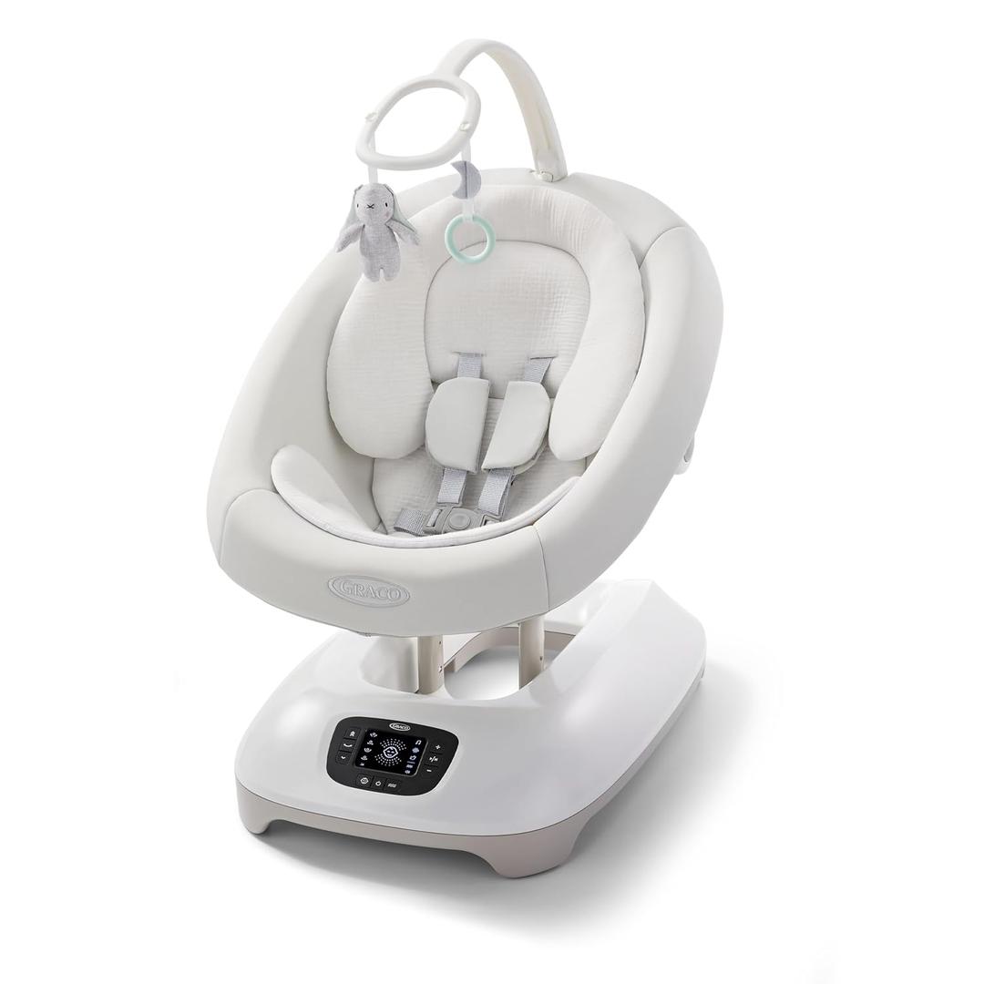 Graco SmartSense Soothing Baby Swing with Cry Detection Technology, Rori
Automatic Soothing Response, Calming Motions & Vibrations, Relaxing White Noise, Comfortable, Secure Recline, Infant Insert