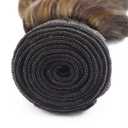 P427 Human Hair Bundles Ombre Highlight Bundle #4 Water Wave Human Hair 3 Bundles 16 18 20 inch Brown and Honey Blonde Color