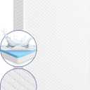 38"x24" Mini Crib Mattress, Dual-Sided Waterproof Breathable Hypoallergenic, Premium Memory Foam & High Density Foam, Portable Travel Crib Mattress, Fits Mini and Portable Cribs, White