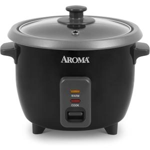 Aroma Housewares 1.5Qt. Rice & Grain Cooker (ARC-363NGB),Black,6-Cup Cooked / 3-Cup Uncooked