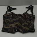 WDIRARA Women's Cut Out Lace Crop Bustier Corset Tank Top Sexy Going Out Party Club Tops S