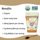 Spectrum Essentials Organic Ground Flaxseed, Gluten Free, 24 Oz (EXP 07/02/26)