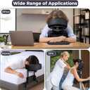 Udefineit 3 in 1 Multifunctional Portable Face Down Cradle Massage Kit for Desktop, Massage Bed & Home Mattress, Deluxe Adjustable Headrest Face Pillow Bracket for Office Sleeping Nap Rest