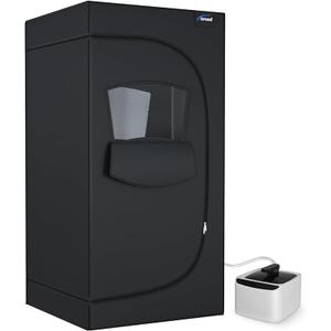 TOREAD Portable Steam Sauna Box for Home，Indoor Full Size Foldable Sauna Tent Thicken 600D Canvas，Personal Sauna with 2.6L 1000W Steam Pot Remote Control