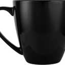 39oz Large Coffee Mug Ceramic Tea Cup for Office and Home Big Capacity with Handle also for Soup, Cereal and Salad(black
