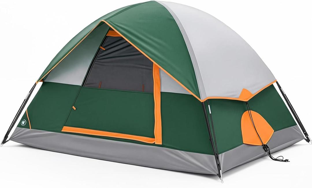 OLIXIS Camping Tent Outdoor 2 Person, Quick Instant Tents Setup for Camping, Waterproof Windproof Dome Tent with Rainfly and Multi-Directional Ventilation Backpacking, Hiking