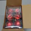 Syhood 24 Pcs Traditional Country Hanging Ball Ornaments Red Green and Gold Hanging Christmas Tree Balls 2.36 Inches Shatterproof Christmas Tree Ornaments Ball for Xmas Holiday Decor