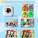 Upgrade Kids Selfie Camera, Christmas Birthday Gifts for Boys Age 3-9, HD Digital Video Cameras for Toddler, Portable Toy for 3 4 5 6 7 8 Year Old Boy Blue