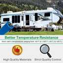 3312195.000 RV Air Conditioner Motor Capacitor 60/5 MFD Compatible with Dometic B59146 B59186 B59196 B595146 57915.741, Replaces Dometic 3312195000, Heavy Duty Air Conditioner Capacitor Replacement