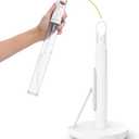simplehuman Standing Paper Towel Holder with Spray Pump, White Stainless Steel