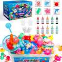 Kiditos Magic Water Elf Toy Kit,Aqua Fairy Water Gel Kit-10 Magic Gels&6 Molds-Make Your Own Water Pets&Squishy ToysFun Summer DIY Craft Kit,Birthday Gifts&Party Favors for Kids Ages 3+