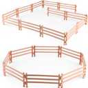 40PCS Plastic Horse Fence Toys Farm Barn Corral Fencing Accessories Playset for Paddock Horse Stable Horse Figures, Horse Toys Panel Accessories Gift for Toddlers Kids