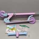 BELEEV V2 Scooters for Kids with Light-Up Wheels & Stem & Deck, 2 Wheel Folding Scooter for Girls Boys, 3 Adjustable Height, Non-Slip Pattern Deck, Lightweight Kick Scooter for Children Ages 3-12