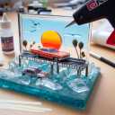 Hot Glue Sticks, Full Size, 8" Long x .43" Diameter, Clear, 100 Sticks, PALOKA