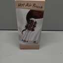 Travel Hair Dryer Brush, Nano Titanium 2 Inch One Step Hair Dryer & Styler Volumizer, Mini Oval Hot Air Brush, White and Rose Gold, HB004