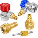 Boltigen A/C R134a R1234yf Quick Coupler, R134a to R1234yf Refrigerant Adapter Connector Conversion Kit with R134a Quick Adapter, R1234YF Quick Adapter