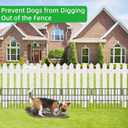 39.5ft(L) X 13in(H) Animal Barrier Fence, 28 Panels No Dig Fence for Dogs, 1.52IN Gap Anti Digging Dog Barrier, Rustproof Metal Garden Edging Border Defense for Outdoor, Yard, Lawn