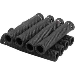 8Pcs 2500 Degree Spark Plug Wire Boots Heat Shield Protector Sleeve Cover Compatible with SBC BBC 350 454,6 Inch, Black