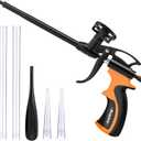 Foam Gun, Preciva Professional Foaming Gun Heavy Duty PU Expanding Foam Gun Spray Application Applicator (Orange)
