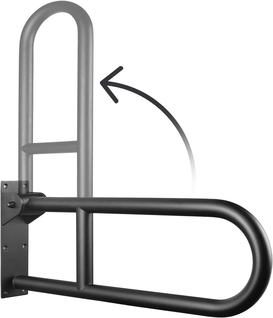 29.5 Inch Handicap Grab Bars Foldable Stainless Toilet Handrail