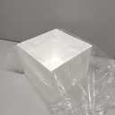 Red Co. Set of 3 Glossy White Acrylic Cube Display Nesting Risers with Hollow Bottoms - 2 Pack