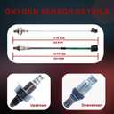 2PCS Oxygen O2 Sensor Upstream Downstream 234-9131 234-4980 for Honda CR-V/CRV 2015 2016 Accord 2013-2017 LX EX Sport, Acura ILX 2016-2021 TLX 2015-2020 Base Tech 2.4L L4 36531-5A2-A01 36532-5LA-A01