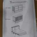 BALUS Murphy Bed Cabinet, Murphy Beds with Tri-Folding Mattress, Large Storage Drawers & USB Charging Station, Cube Cabinet Bed for Living Room Apartment Small Place, Gray Cabinets Beds (Queen, Grey)