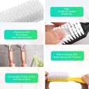 NICEMOVIC 30 Pcs Nail Brush for Cleaning Fingernails, Handle Grip Nail Scrubber Brush, Hand Fingernail Cleaner Brush Manicure Tools Scrub Cleaning Brushes, Use for Toe and Nail Cleaning(Bright Colors)