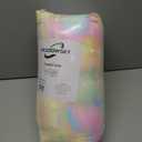 3D Bubble Mat Faux Fur Couch Cover,Thick Faux Rabbit Fur Couch Cover,L Shaped Sofa Slipcovers for Home Decoration and Dogs,Cats(Rainbow, 71" x 118")