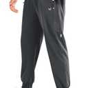 NORTHYARD Men's Athletic Running Pants Lightweight Workout Joggers Quick Dry Gym Sweatpants Active Sports Track Training (XX-Large, Darkgrey)