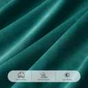 Pinch Pleated Teal Velvet Curtains 84 inch Length 2 Panel Set for Living Room Soft Modern Elegant Plush Velvet Luxury Fabric Room Darkening Window Drapes Thermal Insulated Bedroom Curtain Peacock Blue