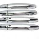 Dreamseek 8Pcs 4 Door Handle Cover Compatible with Mazda2 Mazda3 Mazda6 2013-2021/CX-3/CX-9 2016-2022 /CX-5 2013-2022 Triple Chrome Plated ABS Exterior Molding Protector Trim (with Keyless Hole)