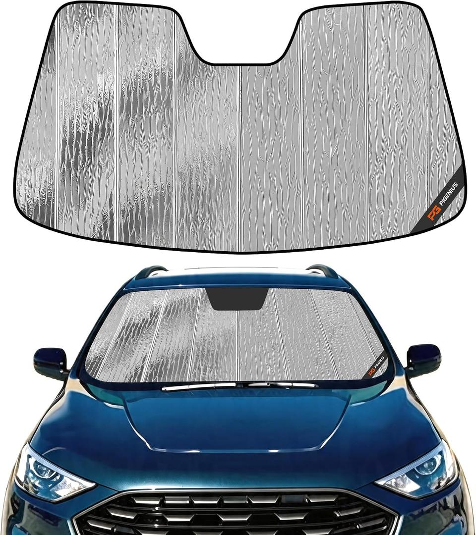 Pigenius Windshield Sunshade for Ford Edge 2015-2024, Custom Fit Front Window Shade - AstraGuard