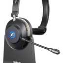 Vipdream Wireless Headset with Microphone for Work, Bluetooth 5.3 Computer Headset for Laptop, 45 Hours Battery Life & Mute Button, Headset with Mic for PC, iPhone, Zoom, Skype, Office & Home