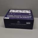 Hand-Knit Weighted Blanket for Adults, Chunky Knit Blanket, Cooling,Breathable,Sustainable,Machine Washable,Organic Cotton,Valentine's Day Birthday Gifts for Mom Women(Blue,40"*60",8lbs)