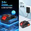 Xamanabu Leaf Blower Cordless, 2 x 24V 2.0Ah Battery and Charger, 150CFM 130MPH Electric Cordless Leaf Blower with Brushless Motor, Handle Electric Blower Cleaner