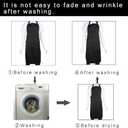 BIGHAS Adjustable Bib Apron with Long Ties for Women Men 18 Colors Chef Kitchen Cooking (Lavender)